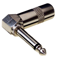 Штекер 6.3 моно угловой HQ